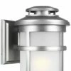 Feiss Newport 16"H Painted Brushed Steel Outdoor Wall Light