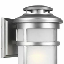 Feiss Newport 16"H Painted Brushed Steel Outdoor Wall Light