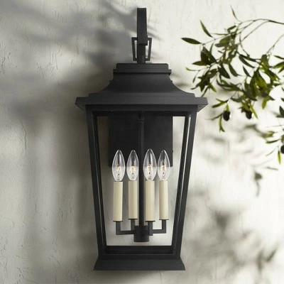 Feiss Warren 25 3/4" High Black 4-Light Outdoor Wall Light 3 Feiss Warren 25 3/4" High Black 4-Light Outdoor Wall Light