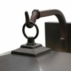 11.75" 1-Light Mission Style Outdoor Wall Lantern Sconce Oil Rubbed Bronze - River of Goods -Outdoor Lighting Sales Shop unnamed file 4644