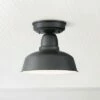 John Timberland Rustic Outdoor Ceiling Light Fixture Urban Barn Farmhouse Black 10 1/4" for House Porch Patio