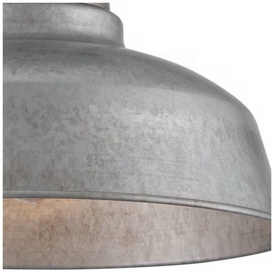 John Timberland Rustic Outdoor Ceiling Light Fixture Semi Flush Urban Barn Farmhouse Galvanized 10 1/4" for Porch Kitchen 4 John Timberland Rustic Outdoor Ceiling Light Fixture Semi Flush Urban Barn Farmhouse Galvanized 10 1/4" for Porch Kitchen - Image 2