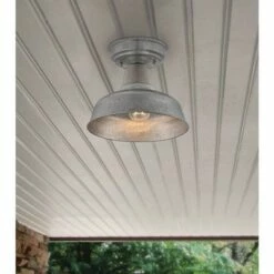 John Timberland Rustic Outdoor Ceiling Light Fixture Semi Flush Urban Barn Farmhouse Galvanized 10 1/4" for Porch Kitchen 13 John Timberland Rustic Outdoor Ceiling Light Fixture Semi Flush Urban Barn Farmhouse Galvanized 10 1/4" for Porch Kitchen -Outdoor Lighting Sales Shop unnamed file 4686