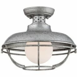 Franklin Iron Works Rustic Farmhouse Outdoor Ceiling Light Galvanized Steel Cage 12" White Glass Orb for Exterior House Porch 9 Franklin Iron Works Rustic Farmhouse Outdoor Ceiling Light Galvanized Steel Cage 12" White Glass Orb for Exterior House Porch -Outdoor Lighting Sales Shop unnamed file 4717