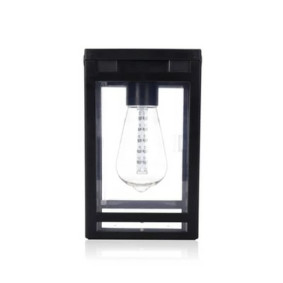 7.87" Solar Portable Outdoor Lantern Amber/White - Techko Maid 4 7.87" Solar Portable Outdoor Lantern Amber/White - Techko Maid - Image 2