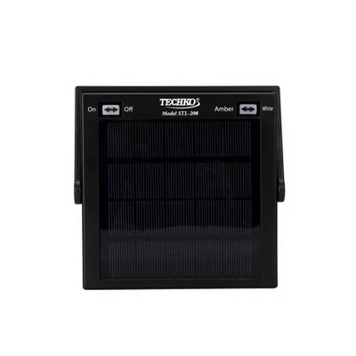 7.87" Solar Portable Outdoor Lantern Amber/White - Techko Maid 5 7.87" Solar Portable Outdoor Lantern Amber/White - Techko Maid - Image 3