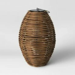 Solar Chunky Rattan Outdoor Lantern - Smith & Hawken™ -Outdoor Lighting Sales Shop unnamed file 482