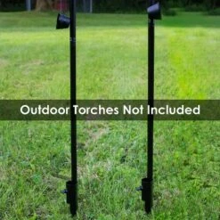 Sunnydaze Decor Sunnydaze Outdoor Universal Steel Metal Ground Stake Accessory for Patio and Lawn Citronella Torches - Black - 4pk -Outdoor Lighting Sales Shop unnamed file 4891