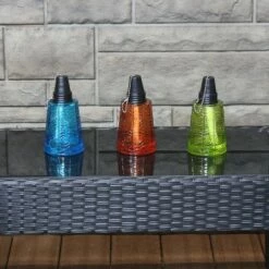 Sunnydaze Decor Sunnydaze Outdoor Refillable Glass Tabletop Torches with Long-Lasting Fiberglass Wicks - Blue, Orange, and Green - 3pc 12 Sunnydaze Decor Sunnydaze Outdoor Refillable Glass Tabletop Torches with Long-Lasting Fiberglass Wicks - Blue, Orange, and Green - 3pc -Outdoor Lighting Sales Shop unnamed file 4902