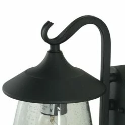 9.8" Metal/Glass Outdoor Lamp Black - LNC -Outdoor Lighting Sales Shop unnamed file 4951