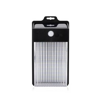 2pk LED Solar Rectangular Motion Sensing Wall Light - Techko Maid 3 2pk LED Solar Rectangular Motion Sensing Wall Light - Techko Maid