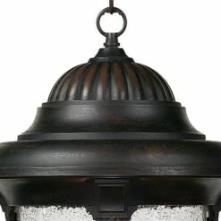 John Timberland Traditional Outdoor Ceiling Light Hanging Lantern Bronze 20 1/2" Seedy Glass Damp Rated for Exterior Porch Patio -Outdoor Lighting Sales Shop unnamed file 498
