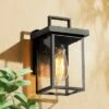 10.5" Square Metal/Glass Outdoor Wall Lamp Black - LNC -Outdoor Lighting Sales Shop unnamed file 4981
