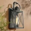 12.5" Metal/Glass "X" Outdoor Wall Lamp - LNC Black -Outdoor Lighting Sales Shop unnamed file 4999
