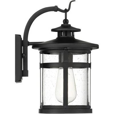 Franklin Iron Works Callaway 11 3/4" High Black Outdoor Lantern Wall Light 7 Franklin Iron Works Callaway 11 3/4" High Black Outdoor Lantern Wall Light - Image 5