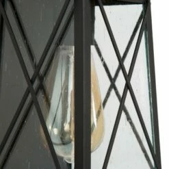 2pk 12.5" Metal/Glass "X" Outdoor Lamps - LNC Rusty -Outdoor Lighting Sales Shop unnamed file 5022