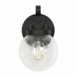 2pk Metal/Glass Globe Outdoor Wall Lamps - LNC Black -Outdoor Lighting Sales Shop unnamed file 5035