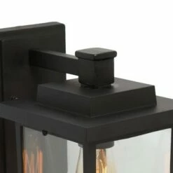 10.6" Metal/Glass Outdoor Lamp Black - LNC -Outdoor Lighting Sales Shop unnamed file 5044