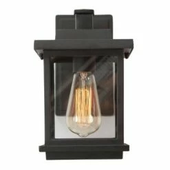 10.6" Metal/Glass Outdoor Lamp Black - LNC -Outdoor Lighting Sales Shop unnamed file 5047