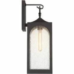 Possini Euro Design Modern Outdoor Wall Light Fixture Bronze Lantern 20 1/2" Seedy Glass for Exterior House Porch Patio Deck -Outdoor Lighting Sales Shop unnamed file 521