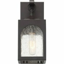 Possini Euro Design Modern Outdoor Wall Light Fixture Bronze 12" Seedy Glass Lantern for Exterior House Porch Patio Deck -Outdoor Lighting Sales Shop unnamed file 527