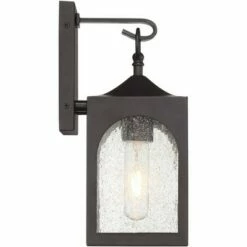 Possini Euro Design Modern Outdoor Wall Light Fixture Bronze 12" Seedy Glass Lantern for Exterior House Porch Patio Deck -Outdoor Lighting Sales Shop unnamed file 529