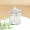 Kathy Ireland Sierra Craftsman 16 1/2"H White Outdoor Hanging Light