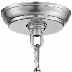 Franklin Iron Works Industrial Outdoor Lighting Hanging Lantern Chrome 13 1/2" Clear Seedy Glass for Exterior House Porch Patio -Outdoor Lighting Sales Shop unnamed file 541