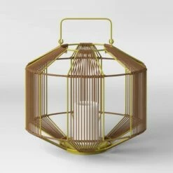 Tumbler Basket Weave Outdoor Lantern with LED Candle Gold - Project 62™ 10 Tumbler Basket Weave Outdoor Lantern with LED Candle Gold - Project 62™ -Outdoor Lighting Sales Shop unnamed file 558