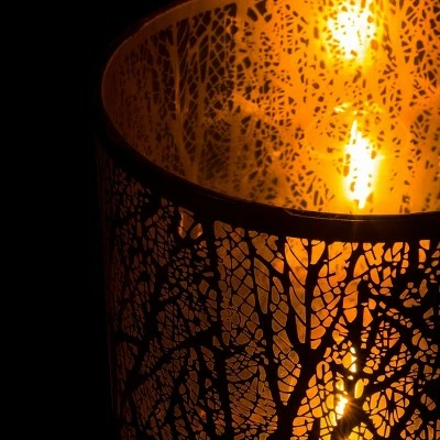 Alpine Corporation 9" Indoor/Outdoor Branching Tree Décor with Tungsten Lights and Timer Black 8 Alpine Corporation 9" Indoor/Outdoor Branching Tree Décor with Tungsten Lights and Timer Black - Image 7