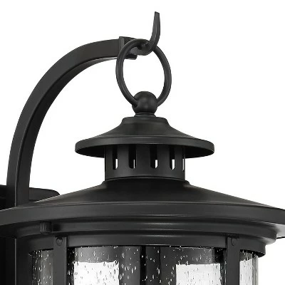 Franklin Iron Works Modern Outdoor Wall Light Fixture Black 14 3/4" Clear Glass for Exterior House Porch Patio Outside Deck Garage 3 Franklin Iron Works Modern Outdoor Wall Light Fixture Black 14 3/4" Clear Glass for Exterior House Porch Patio Outside Deck Garage - Image 2