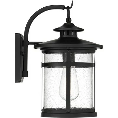 Franklin Iron Works Modern Outdoor Wall Light Fixture Black 14 3/4" Clear Glass for Exterior House Porch Patio Outside Deck Garage 6 Franklin Iron Works Modern Outdoor Wall Light Fixture Black 14 3/4" Clear Glass for Exterior House Porch Patio Outside Deck Garage - Image 5