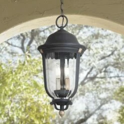 Outdoor Lighting Sales Shop 40 Minka Lavery Peale Street 20" High Sand Coal and Vermeil Gold Outdoor Hanging Light