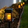 Alpine Corporation Set of 6 Outdoor Solar Powered Hanging/Stake Lanterns Black -Outdoor Lighting Sales Shop unnamed file 662