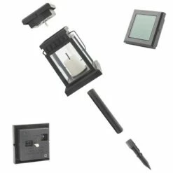 Alpine Corporation Set of 6 Outdoor Solar Powered Hanging/Stake Lanterns Black -Outdoor Lighting Sales Shop unnamed file 668