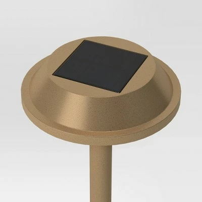 Smith & Hawken 4pk Stepped Hood Pathway Light Brass - Smith & Hawken™ 4 Smith & Hawken 4pk Stepped Hood Pathway Light Brass - Smith & Hawken™ - Image 2