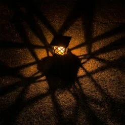 Alpine Corporation Set of 4 Outdoor Solar Powered Pathway LED Light Stakes Black -Outdoor Lighting Sales Shop unnamed file 689