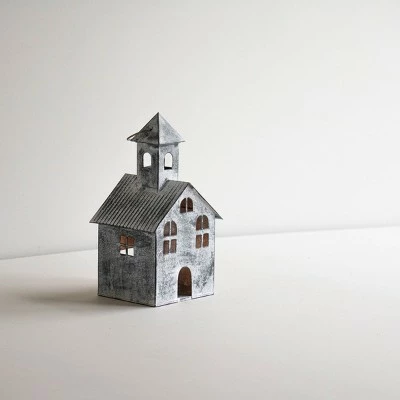 Small White Metal Candle Luminary - Foreside Home & Garden 8 Small White Metal Candle Luminary - Foreside Home & Garden - Image 6