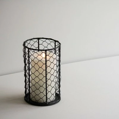 Black Metal Candle Holder - Foreside Home & Garden 8 Black Metal Candle Holder - Foreside Home & Garden - Image 6