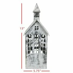 Large White Metal Candle Luminary - Foreside Home & Garden -Outdoor Lighting Sales Shop unnamed file 729