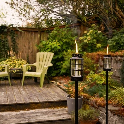 Round Lantern StepNStall Outdoor Torch - TIKI 2 Round Lantern StepNStall Outdoor Torch - TIKI