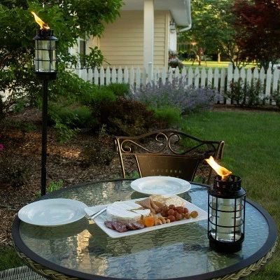 Round Lantern StepNStall Outdoor Torch - TIKI 3 Round Lantern StepNStall Outdoor Torch - TIKI - Image 2