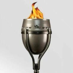 Tiki Brand 65" Island King Lanai Large Flame Torch Gunmetal Finish
