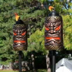 Sunnydaze Decor Sunnydaze Outdoor 3-in-1 Adjustable Height Tiki Face Patio and Lawn Torch Light Set - 4pk -Outdoor Lighting Sales Shop unnamed file 788