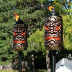 Sunnydaze Decor Sunnydaze Outdoor 3-in-1 Adjustable Height Tiki Face Patio and Lawn Torch Light Set - 2pk -Outdoor Lighting Sales Shop unnamed file 797