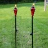 Sunnydaze Decor Sunnydaze Outdoor Adjustable Height Glass and Metal Swirl Patio and Lawn Citronella Torch Set - Red - 4pk -Outdoor Lighting Sales Shop unnamed file 807