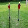 Sunnydaze Decor Sunnydaze Outdoor Adjustable Height Glass and Metal Swirl Patio and Lawn Citronella Torch Set - Red - 2pk -Outdoor Lighting Sales Shop unnamed file 820