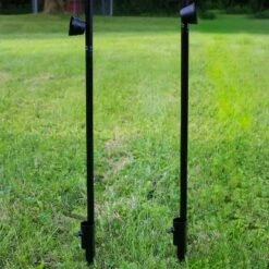 Sunnydaze Decor Sunnydaze Outdoor Adjustable Height Glass and Metal Swirl Patio and Lawn Citronella Torch Set - Red - 2pk -Outdoor Lighting Sales Shop unnamed file 822