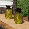 Sunnydaze Decor Sunnydaze Outdoor Adjustable Height 3-in-1 Glass Tropical Pineapple Torches with Connected Snuffs and Metal Poles - Yellow - 2pk -Outdoor Lighting Sales Shop unnamed file 847