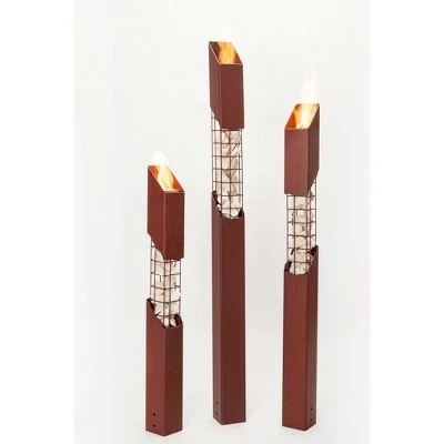 Mason Torch Large - Rust - Terra Flame 3 Mason Torch Large - Rust - Terra Flame